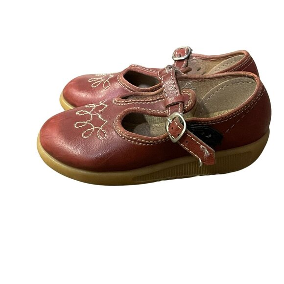 Vintage Dyna Kids Mary Janes Little Girls 8 Used Brown - Picture 9 of 12